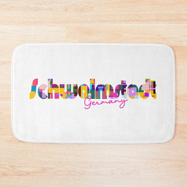 Item preview, Schwalmstadt, Germany, Vibrant Abstract City Typography Art designed and sold by Wanderful-roads.