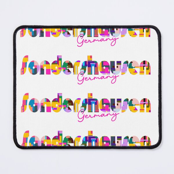 Item preview, Sondershausen, Germany, Vibrant Abstract City Typography Art designed and sold by Wanderful-roads.