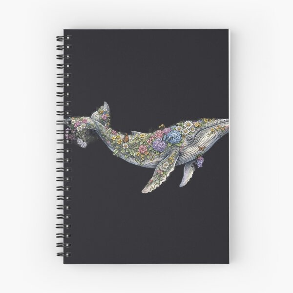 Item preview, Humpback Whale Covered in Wildflowers Art designed and sold by GrzywaM.