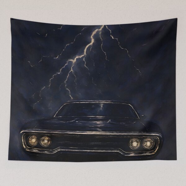 Item preview, Storm Chaser 1971 Plymouth GTX - Abstract Painting designed and sold by Dhenin Studio.
