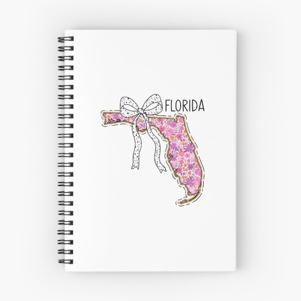 Item preview, Cute Florida Floral Map Graphic Coquette Bow Design designed and sold by Paper Drip.