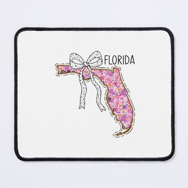 Item preview, Cute Florida Floral Map Graphic Coquette Bow Design designed and sold by Paper Drip.