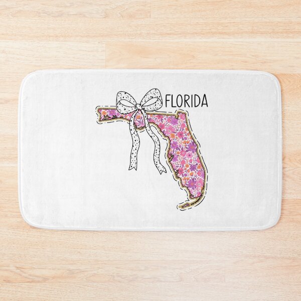 Item preview, Cute Florida Floral Map Graphic Coquette Bow Design designed and sold by Paper Drip.