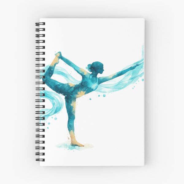 Item preview, Ocean Flow Yoga Dancer Pose Watercolor | Boho Meditation & Mindfulness Art designed and sold by MimiSabu.