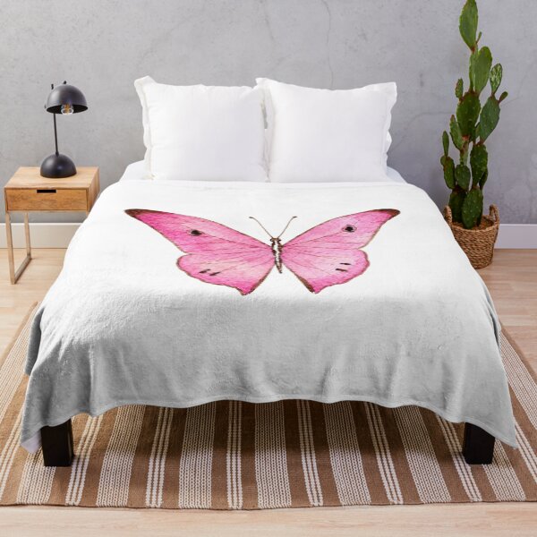 Item preview, Pastel Pink Butterfly Aesthetic Watercolor Art designed and sold by Mvicen.