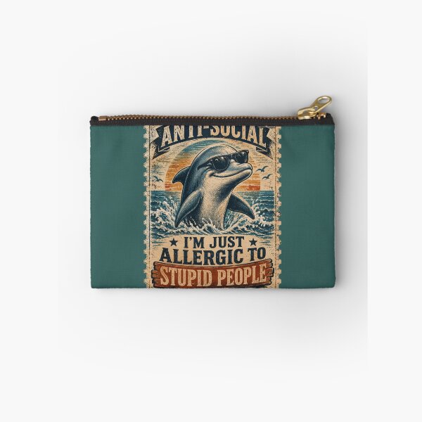 Item preview, Vintage Dolphin Seamless Pattern – Retro Ocean Marine Wildlife Design designed and sold by CallisC-Arts.