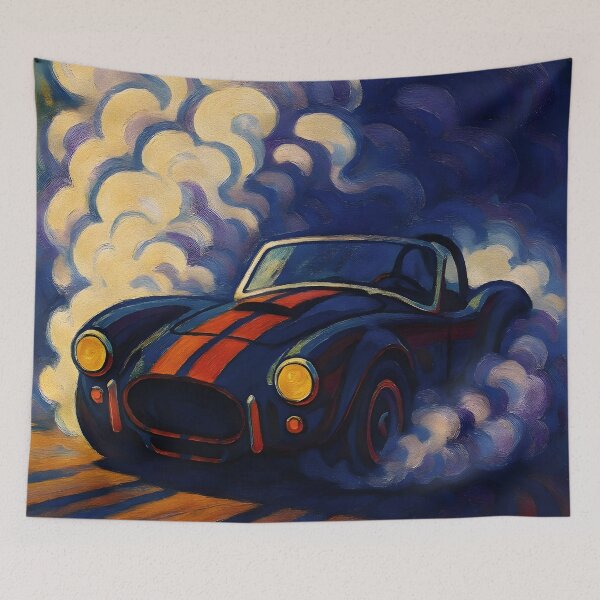 Item preview, Vapor and V8 Shelby Cobra - Abstract Oil Art designed and sold by Dhenin Studio.