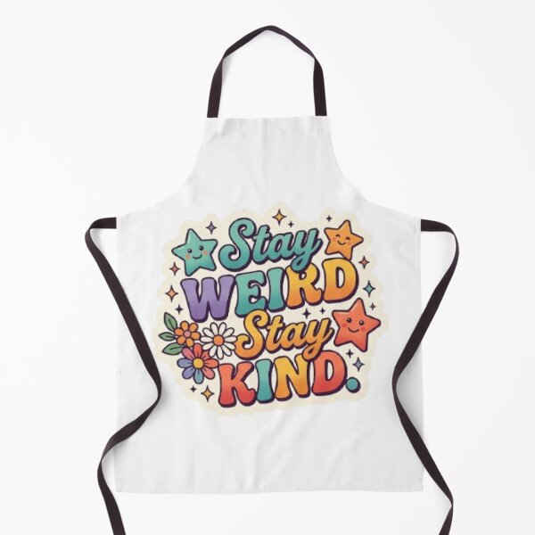 Item preview, Stay Weird Stay Kind Cute Retro T-Shirt | Colorful Typography | Positive Vibes Graphic Tee designed and sold by Faisal  Shah.