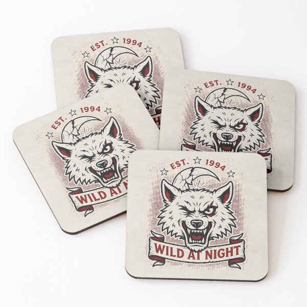 Item preview, Wild Nights – Lunar Wolf Vintage Tattoo Design designed and sold by smilukk.