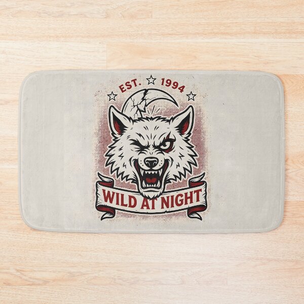 Item preview, Wild Nights – Lunar Wolf Vintage Tattoo Design designed and sold by smilukk.
