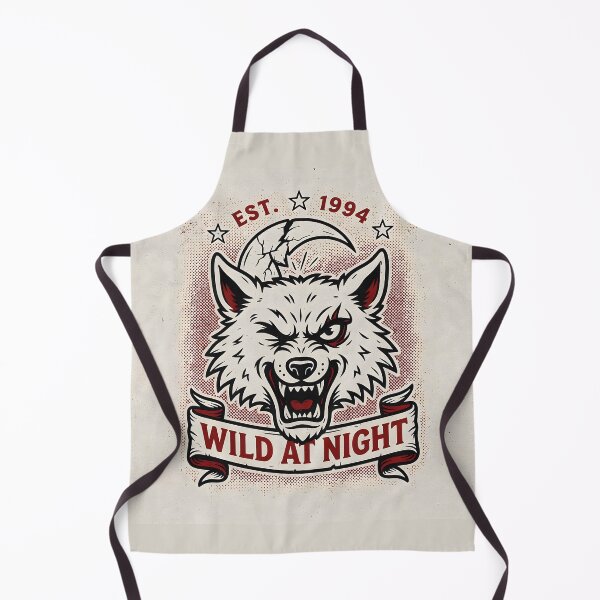 Item preview, Wild Nights – Lunar Wolf Vintage Tattoo Design designed and sold by smilukk.