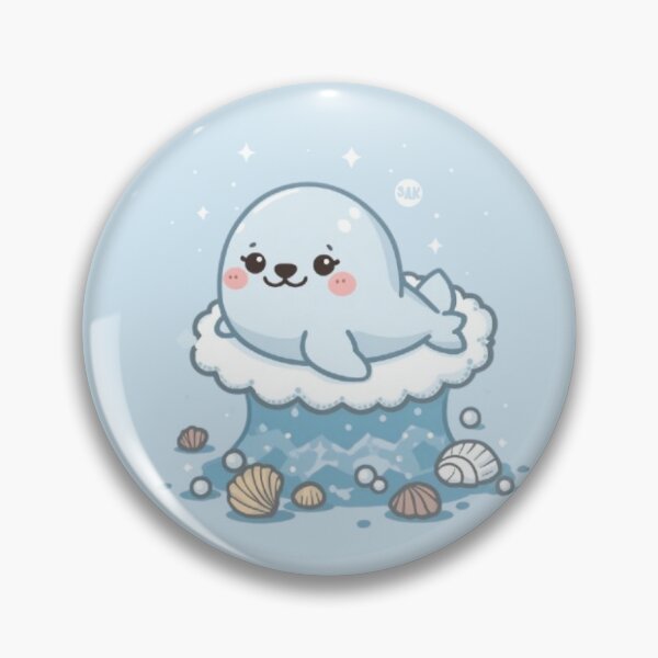 Item preview, Kawaii Baby Seal Sticker | Cute Ocean Animal Gift designed and sold by Stylestickers55.