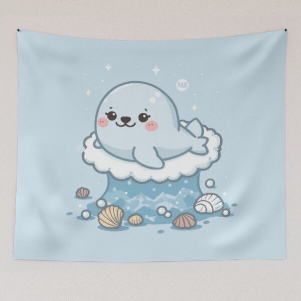Item preview, Kawaii Baby Seal Sticker | Cute Ocean Animal Gift designed and sold by Stylestickers55.