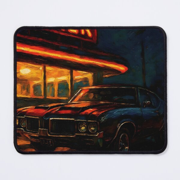 Item preview, Retro Roadside Oldsmobile 442 - Abstract Art designed and sold by Dhenin Studio.