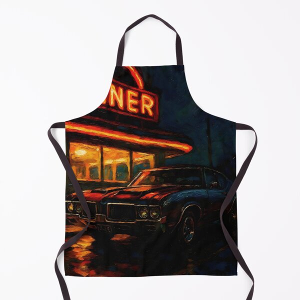 Item preview, Retro Roadside Oldsmobile 442 - Abstract Art designed and sold by Dhenin Studio.