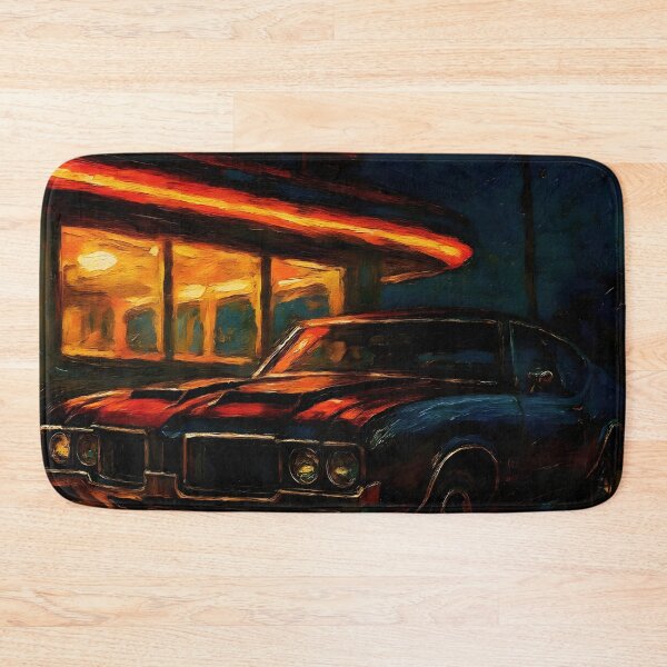 Item preview, Retro Roadside Oldsmobile 442 - Abstract Art designed and sold by Dhenin Studio.