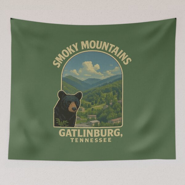 Item preview, Smoky Mountains Gatlinburg print designed and sold by RockyLambda.