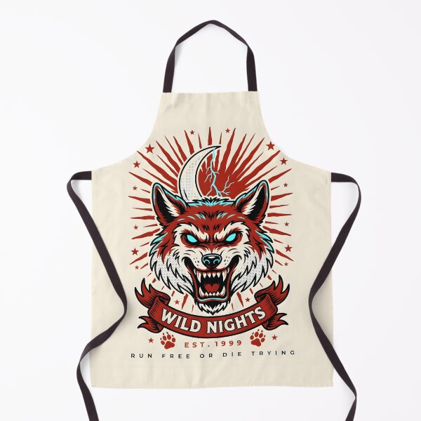 Item preview, Wild Nights – Lunar Wolf Vintage Tattoo Design designed and sold by smilukk.