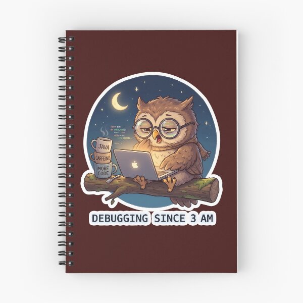 Item preview, Night Owl Coder Debugging Since 3 AM designed and sold by VictoriaaStore.
