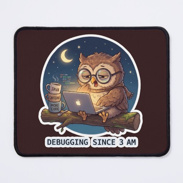 Item preview, Night Owl Coder Debugging Since 3 AM designed and sold by VictoriaaStore.