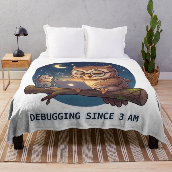Item preview, Night Owl Coder Debugging Since 3 AM designed and sold by VictoriaaStore.