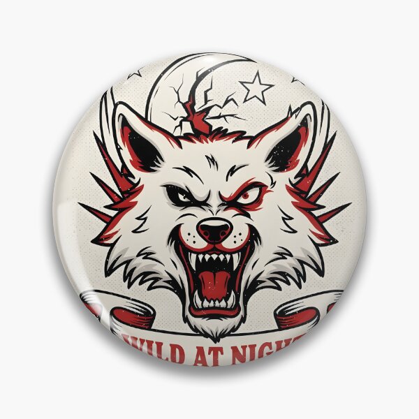 Item preview, Wild Nights – Lunar Wolf Vintage Tattoo Design designed and sold by smilukk.
