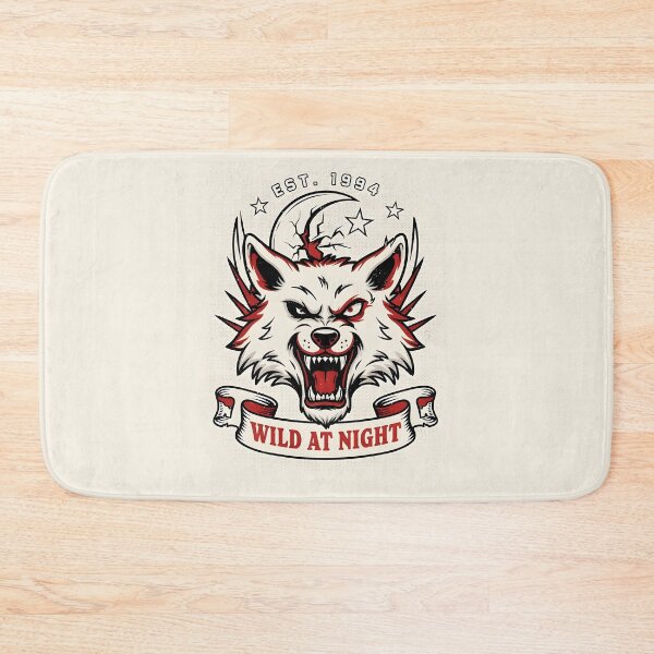 Item preview, Wild Nights – Lunar Wolf Vintage Tattoo Design designed and sold by smilukk.