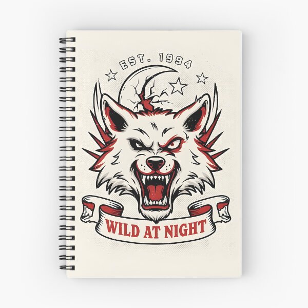 Item preview, Wild Nights – Lunar Wolf Vintage Tattoo Design designed and sold by smilukk.