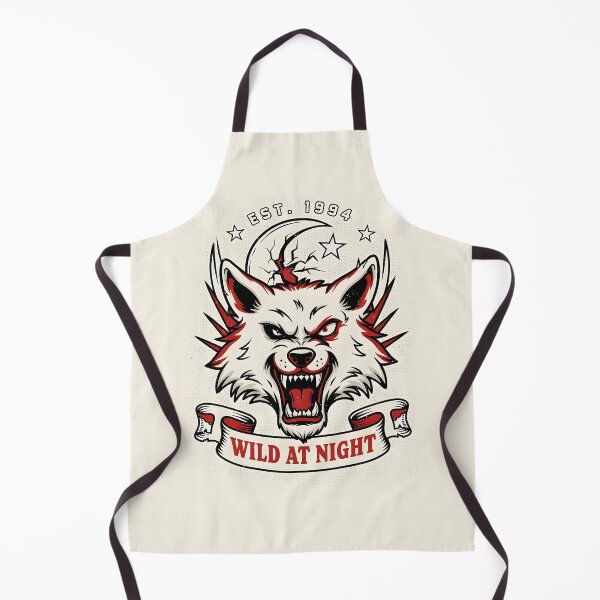 Item preview, Wild Nights – Lunar Wolf Vintage Tattoo Design designed and sold by smilukk.