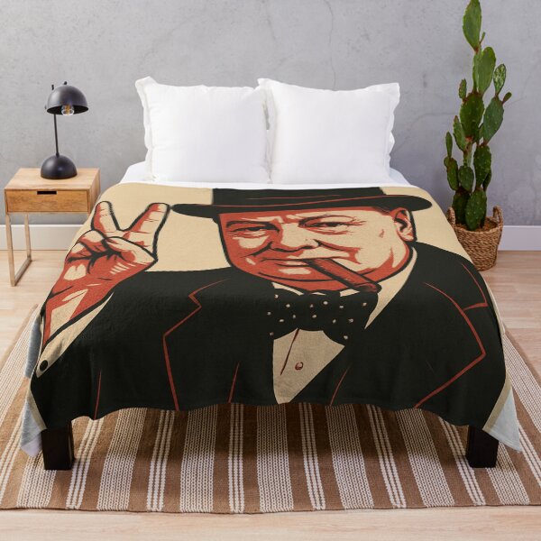Item preview, Winston Churchill Victory Sign Design designed and sold by RockyLambda.