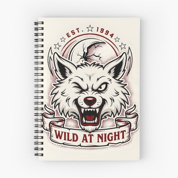 Item preview, Wild Nights – Lunar Wolf Vintage Tattoo Design designed and sold by smilukk.