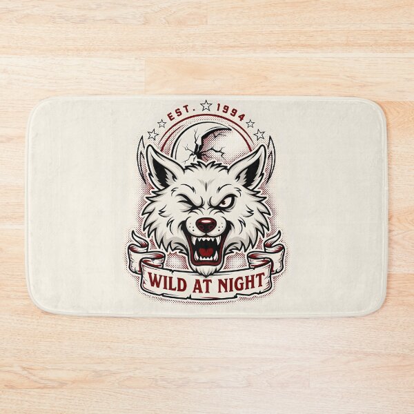 Item preview, Wild Nights – Lunar Wolf Vintage Tattoo Design designed and sold by smilukk.