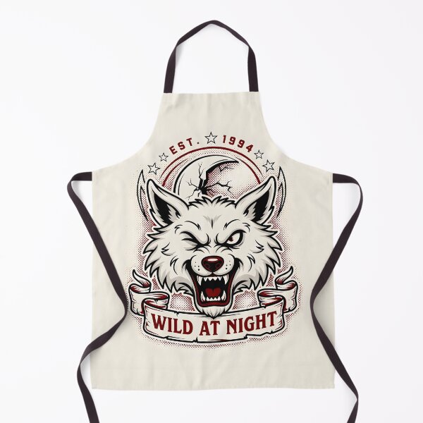 Item preview, Wild Nights – Lunar Wolf Vintage Tattoo Design designed and sold by smilukk.