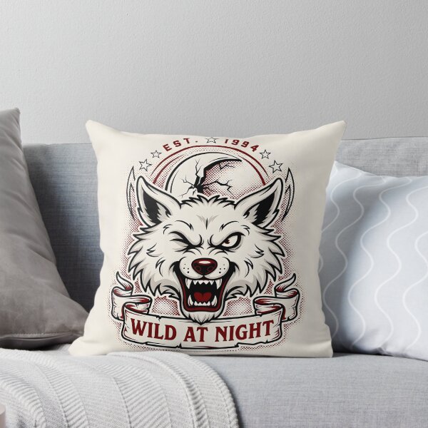 Item preview, Wild Nights – Lunar Wolf Vintage Tattoo Design designed and sold by smilukk.