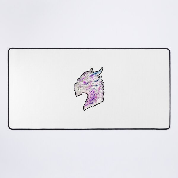 Item preview, Crystal Albino Dragon Head Purple Neon Aesthetic Sticker designed and sold by bug4j_DragonLab.
