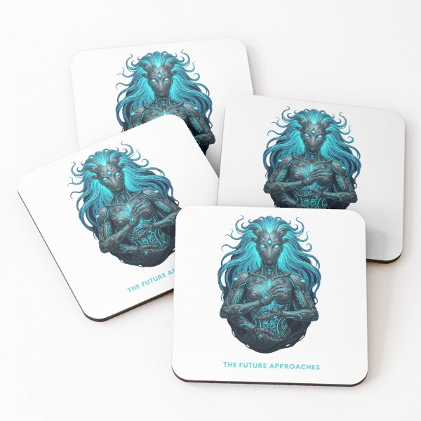 Item preview, The Future Approaches — Cyber Mystic Creature Art designed and sold by CalmFrameArt.