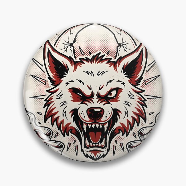 Item preview, Wild Nights – Lunar Wolf Vintage Tattoo Design designed and sold by smilukk.