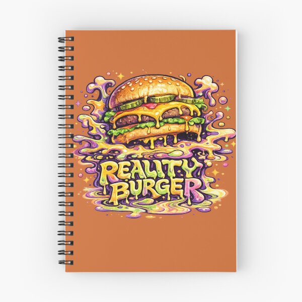 Item preview, Reality Burger: Psychedelic Trippy Neon Cheeseburger Surreal Groovy Art designed and sold by irfanshikh.