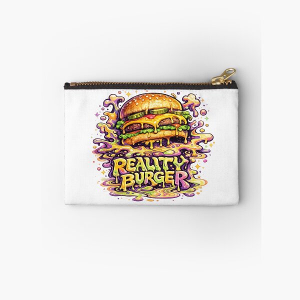 Item preview, Reality Burger: Psychedelic Trippy Neon Cheeseburger Surreal Groovy Art designed and sold by irfanshikh.