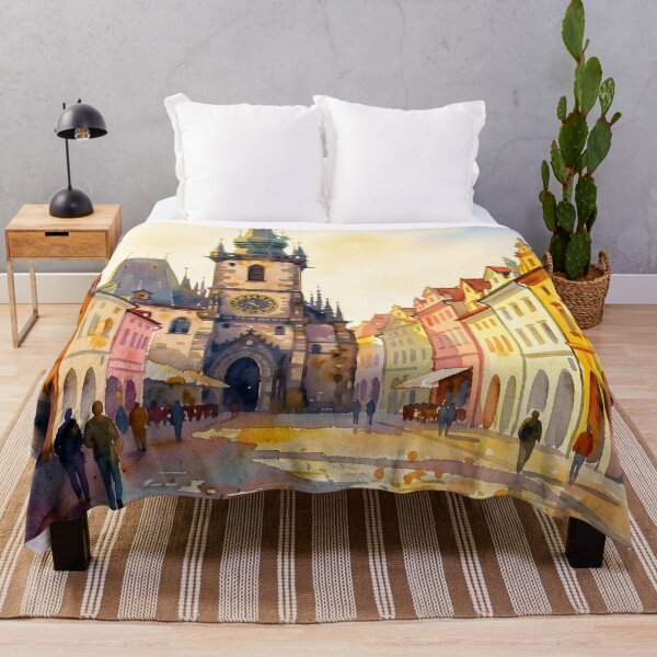 Item preview, Old Town Square designed and sold by The Globe In Ink.