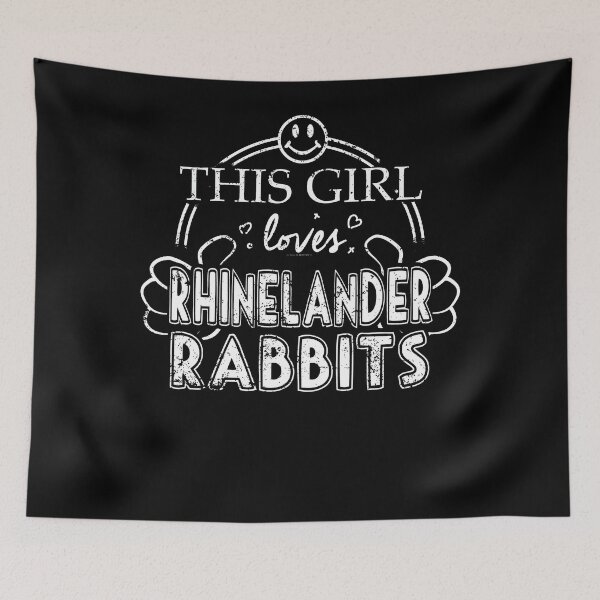 Item preview, Girl Loves Rhinelander Rabbits Pet Rabbits Pet Bunny Shirt designed and sold by shoppzee.