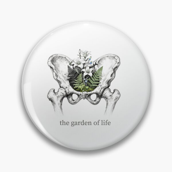 Item preview, The Garden Of Life Anatomical Pelvis Flower Nest Sketch designed and sold by KindByNature.