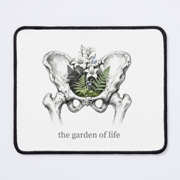 Item preview, The Garden Of Life Anatomical Pelvis Flower Nest Sketch designed and sold by KindByNature.