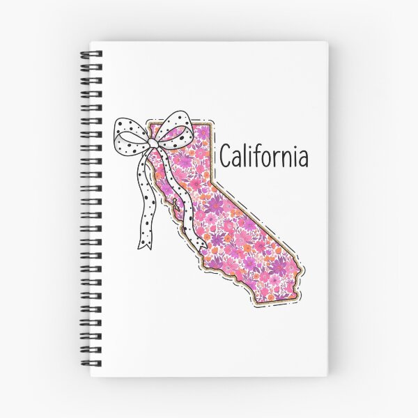 Item preview, Cute California Floral Map Graphic Coquette Bow Design designed and sold by Paper Drip.