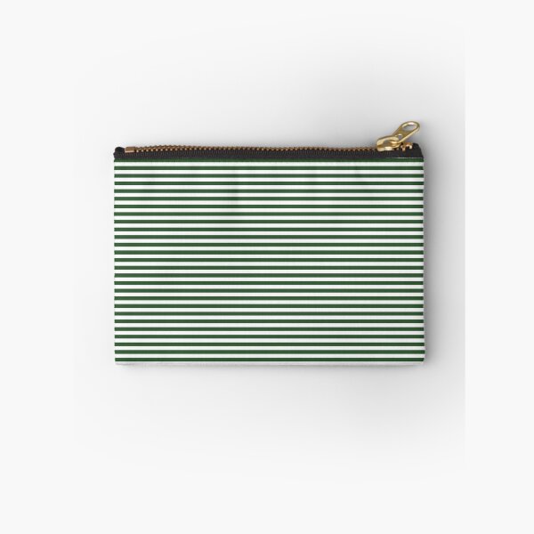 Item preview, Tiny PINE GREEN and WHITE Horizontal PIN STRIPES designed and sold by RachelMacht.