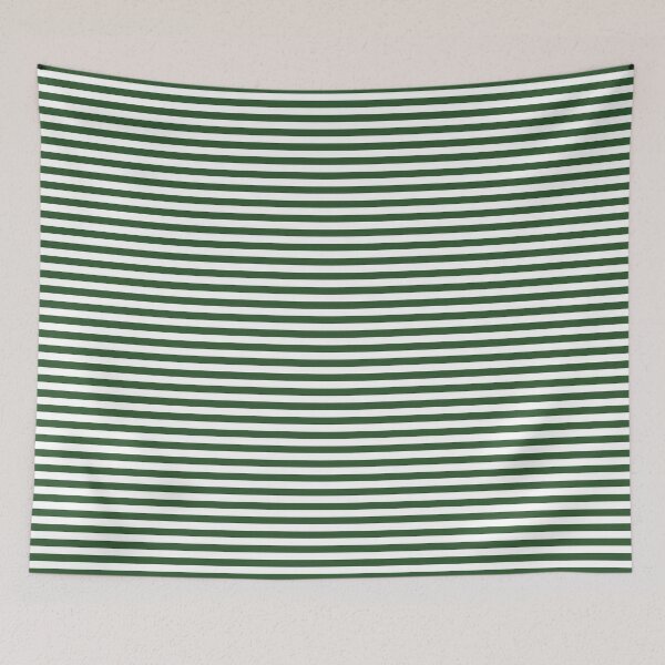 Item preview, Pequeñas rayas horizontales de color verde pino y blanco. designed and sold by RachelMacht.