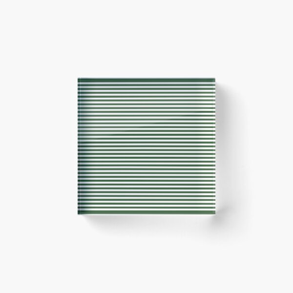 Item preview, Tiny PINE GREEN and WHITE Horizontal PIN STRIPES designed and sold by RachelMacht.