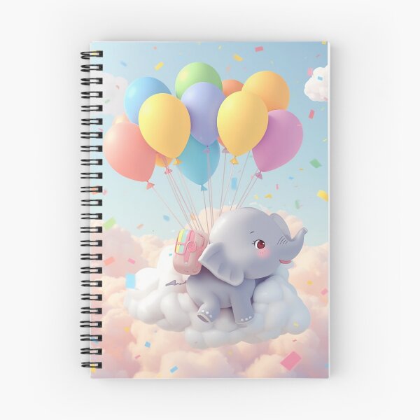 Item preview, Cute Balloon Elephant Kawaii Sticker | Adorable Flying Elephant Gift designed and sold by Stylestickers55.