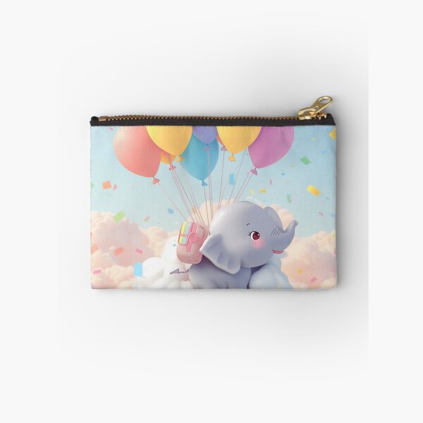 Item preview, Cute Balloon Elephant Kawaii Sticker | Adorable Flying Elephant Gift designed and sold by Stylestickers55.