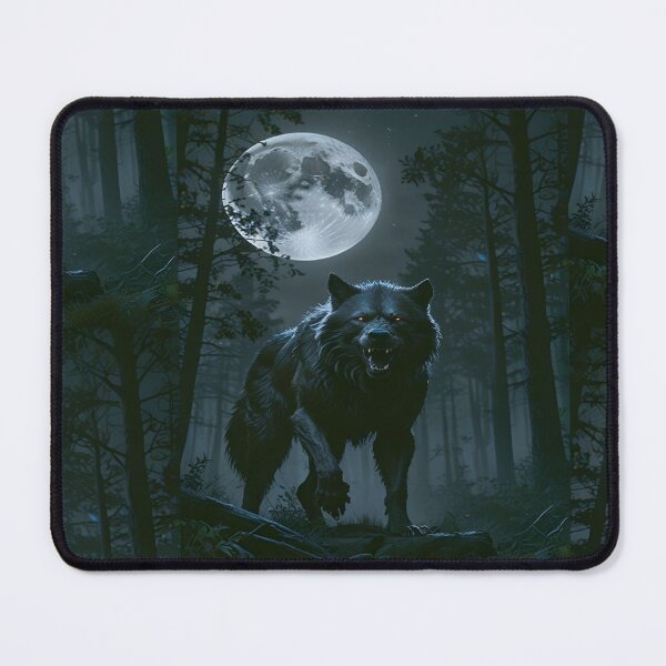 Item preview, A Fierce Wolf Howling, The Beast Beneath the Full Moon, Nature's Fury, Digital Illustration, Guardian of the Night, A Howling Legend designed and sold by Matt_Smith.